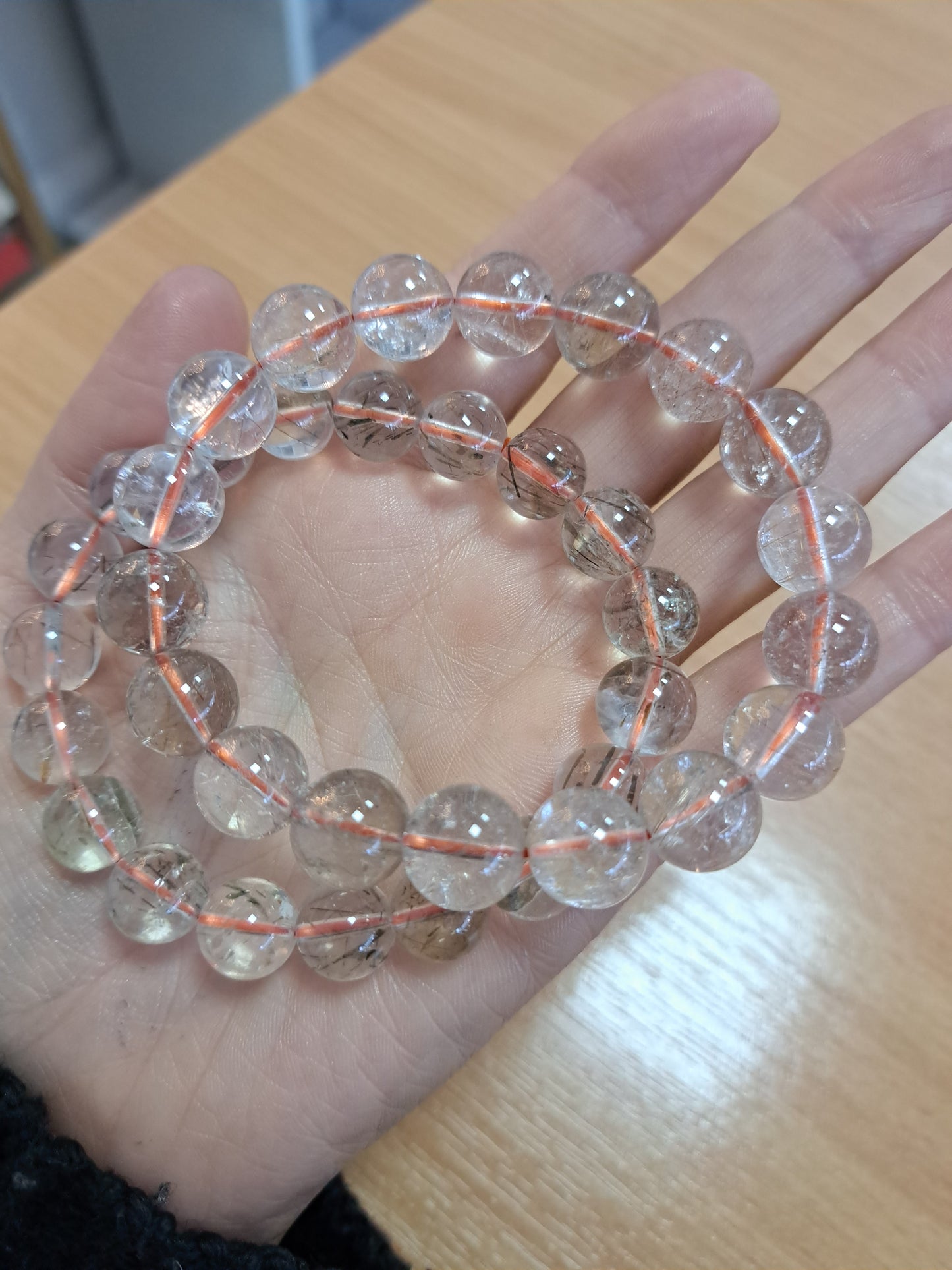 Rutilated quartz bracelet