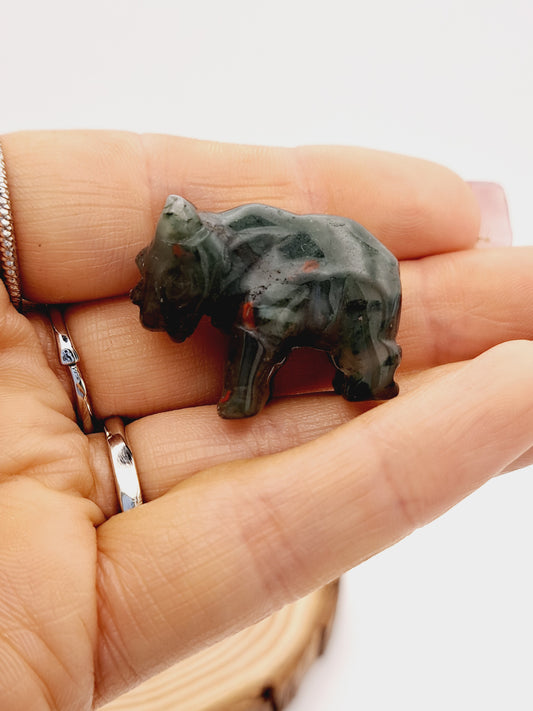 African bloodstone rino