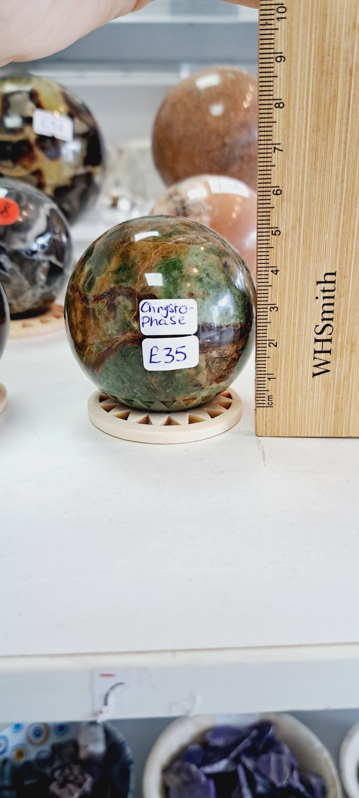 Chrysoprase sphere