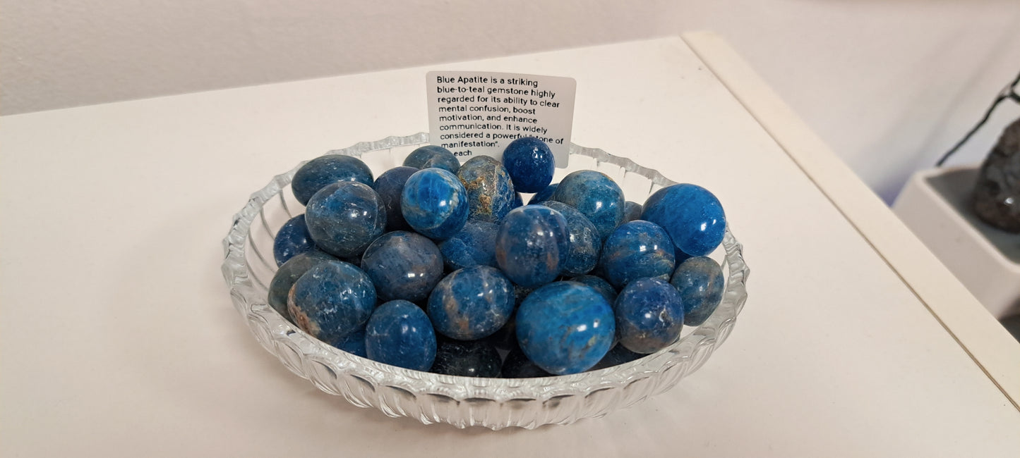 Blue Apatite Tumble