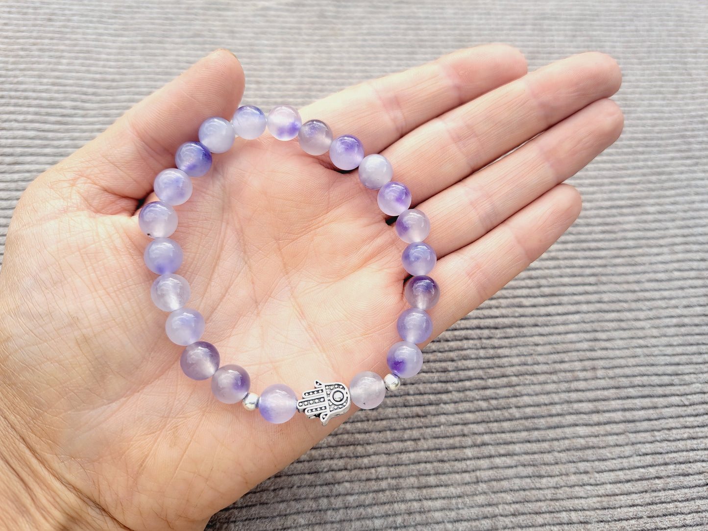 Purple agate bracelet
