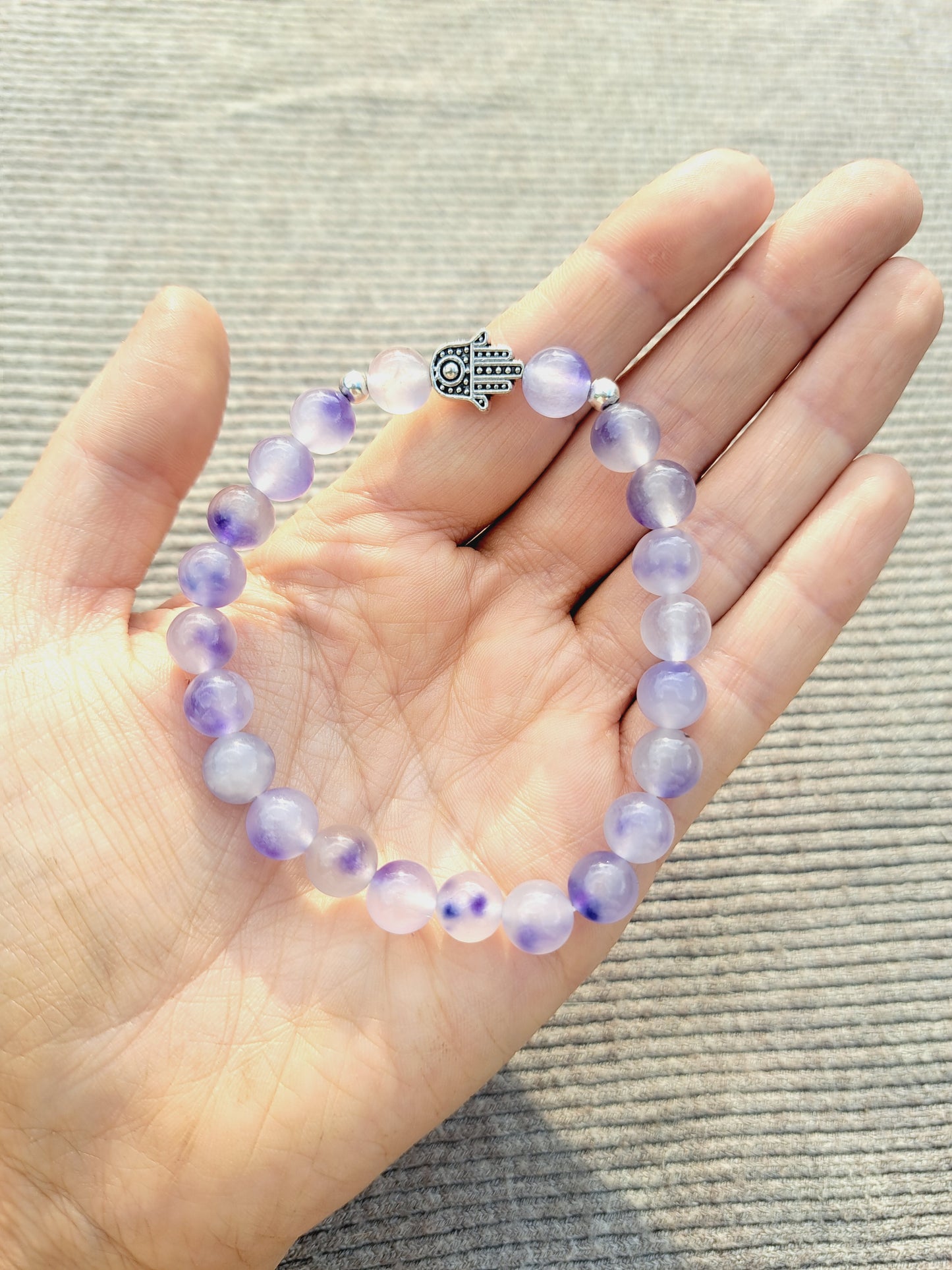 Purple agate bracelet