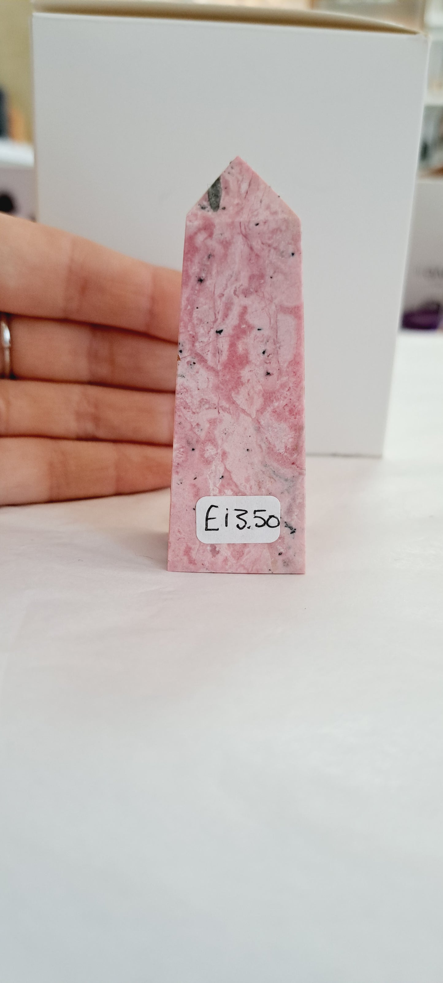 Peruvian rhodonite tower