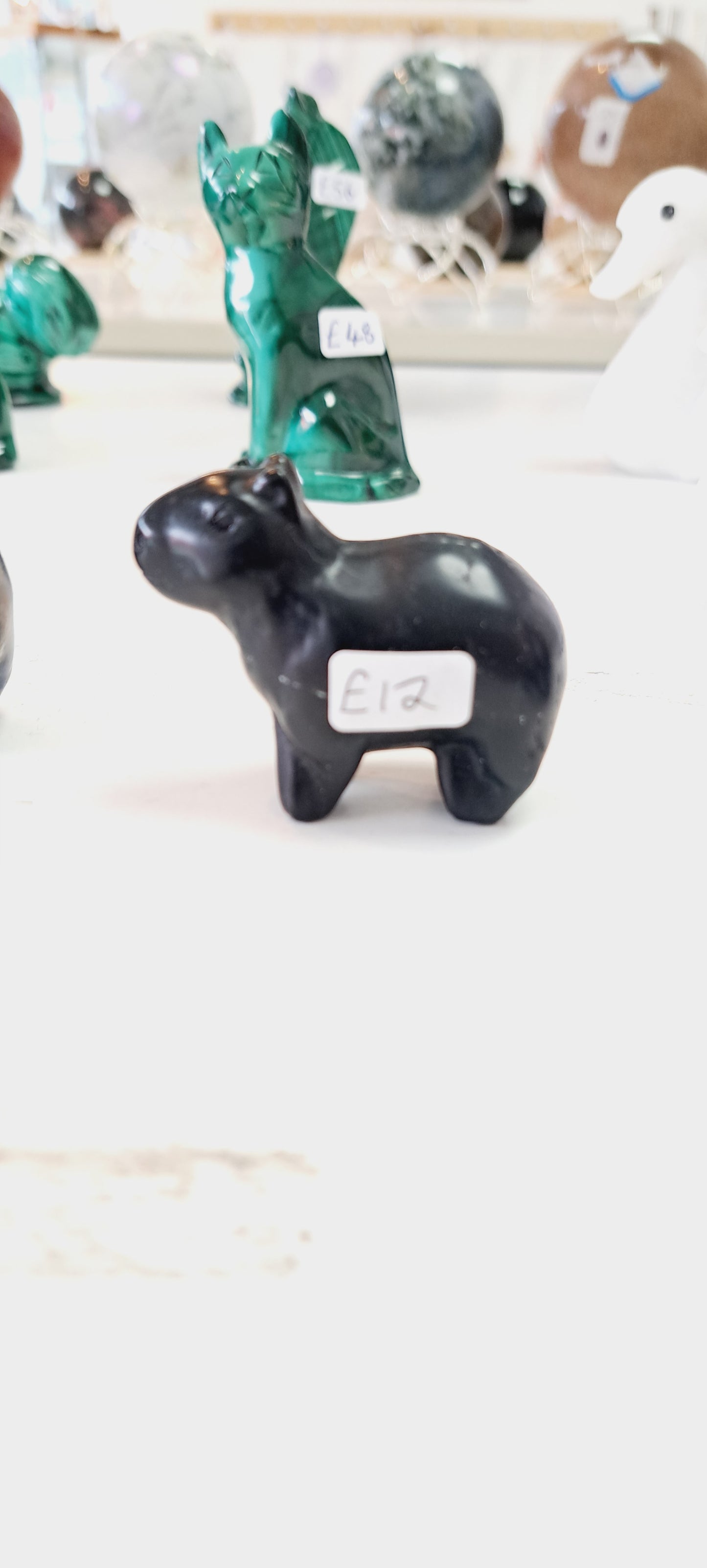 Black obsidian capybara