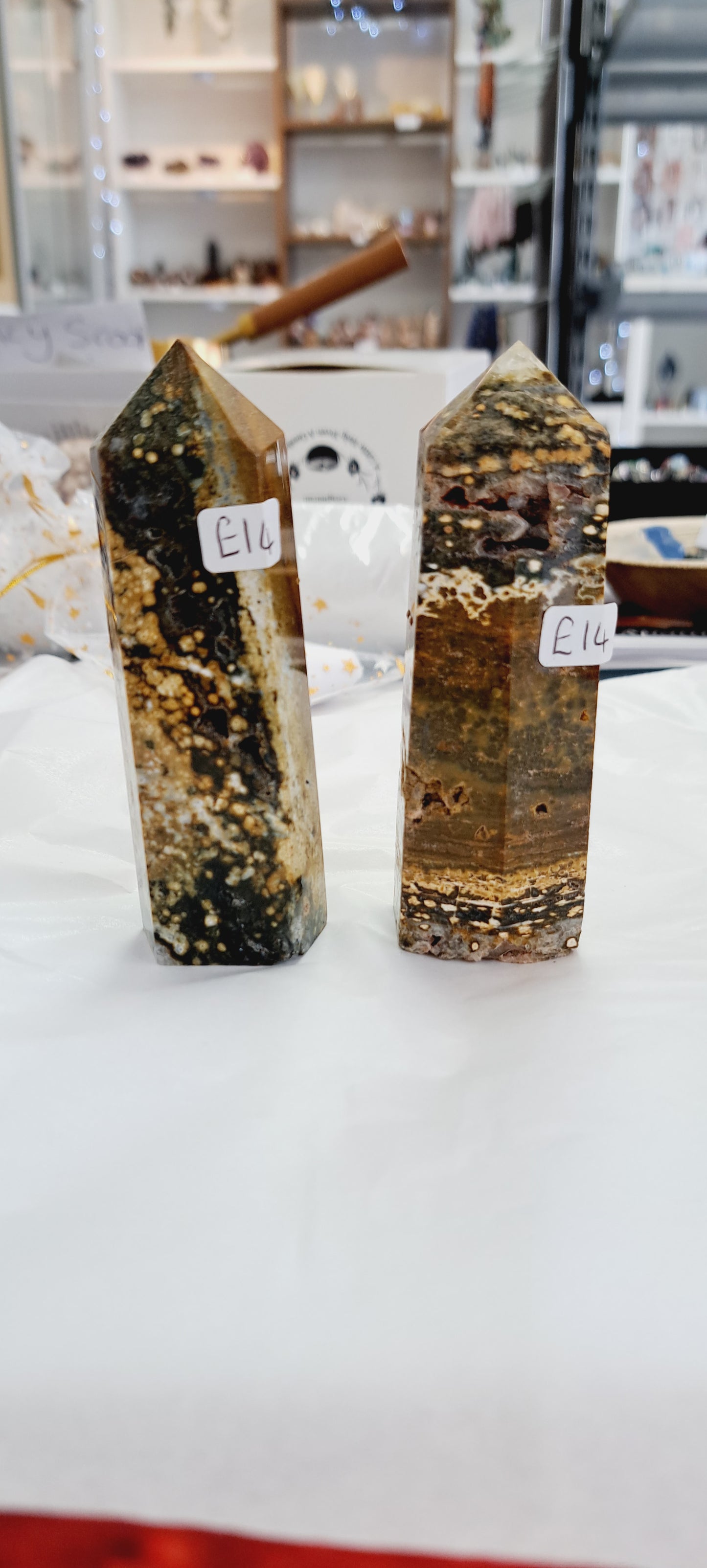 Orbicular jasper tower