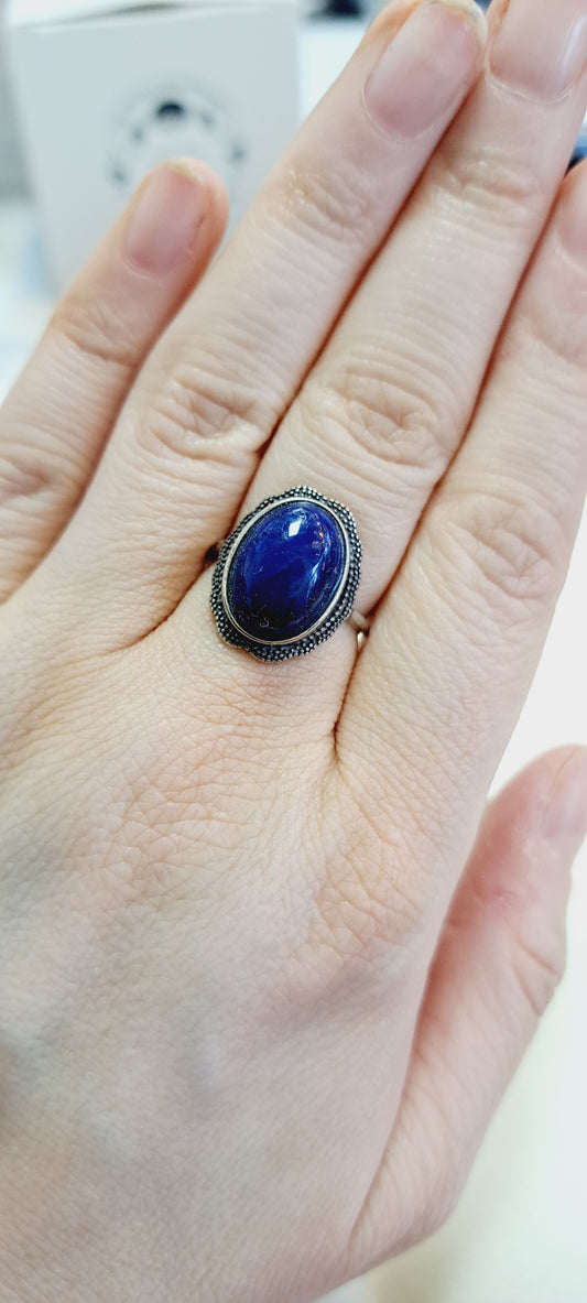 Lapis Lazuli adjustable ring