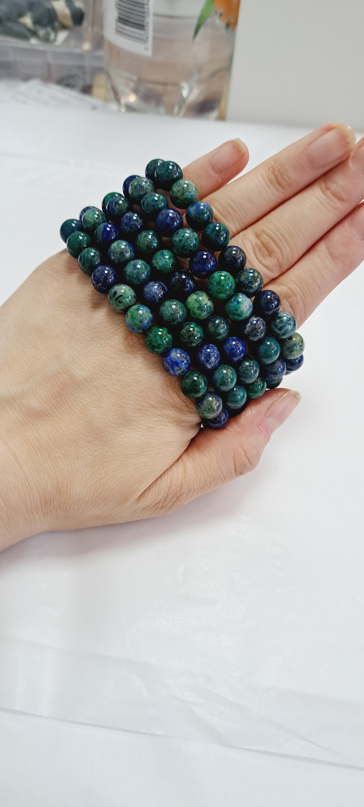 Pheonix stone and lapis Lazuli bracelet