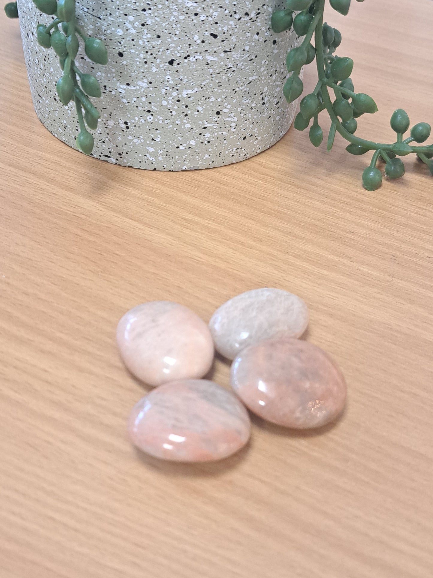 Peach moonstone pebbles