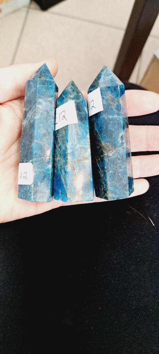 Blue apatite tower