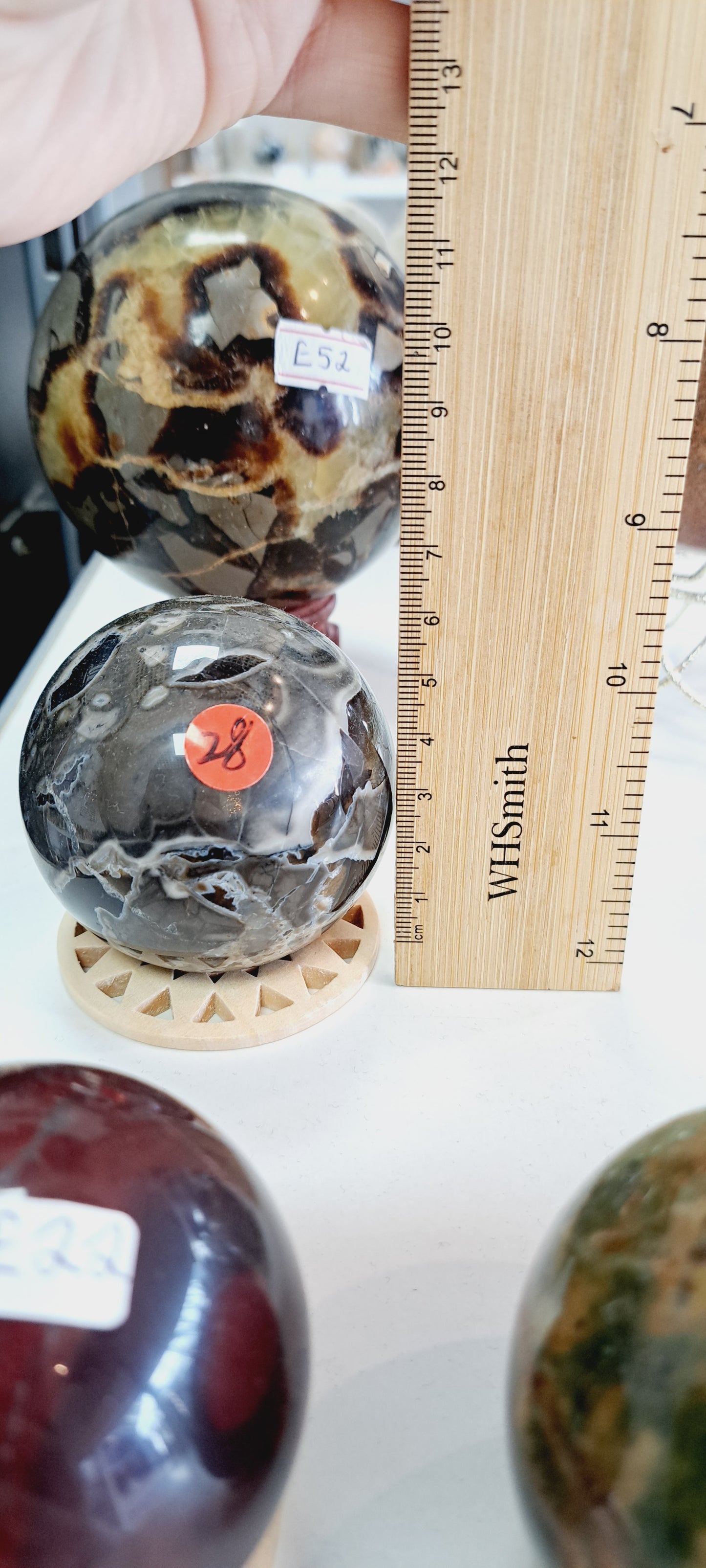 Volcano agate sphere