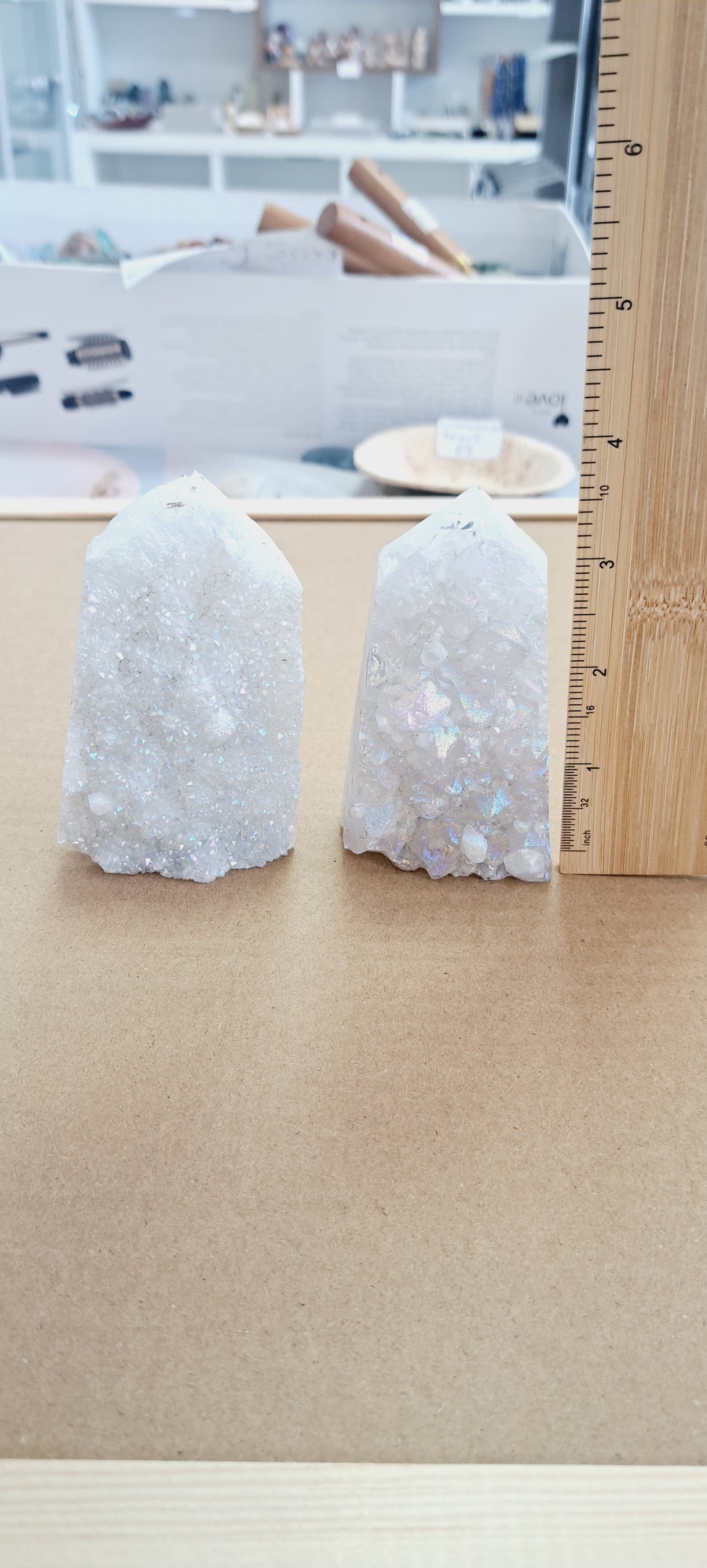 Druzy Aura quartz tower