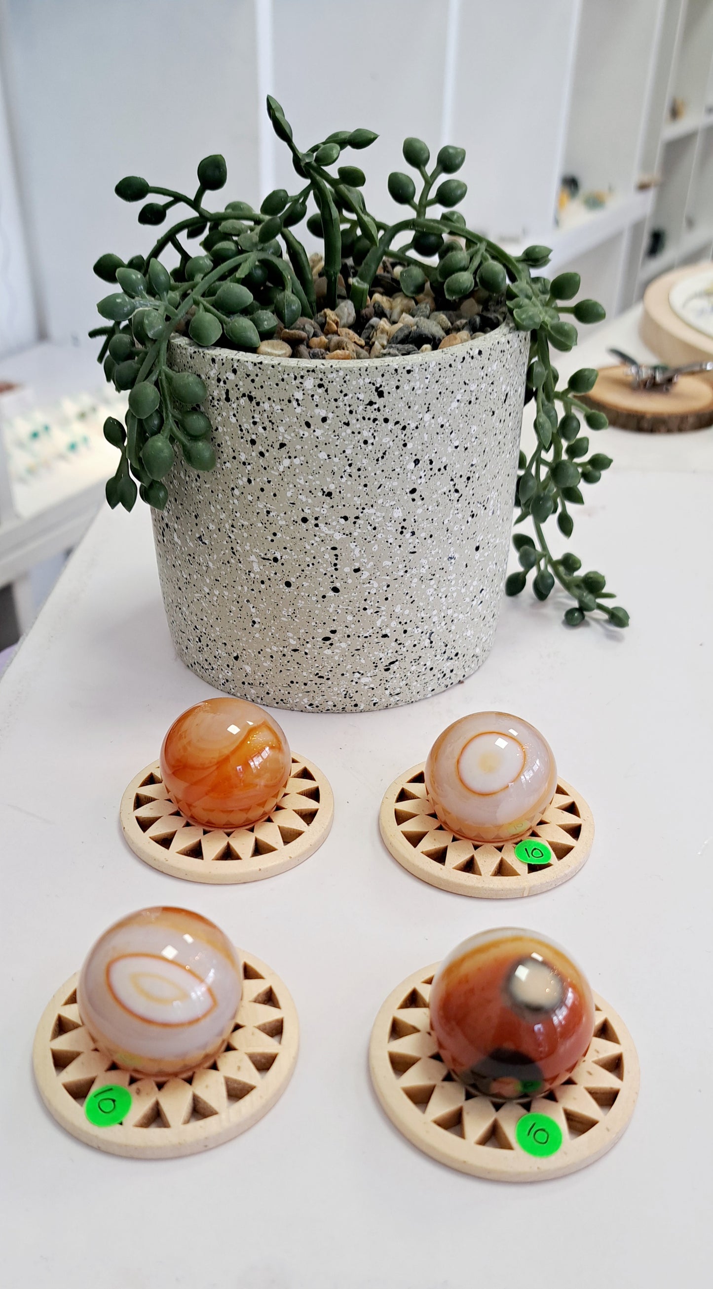 Carnelian Sphere with stand