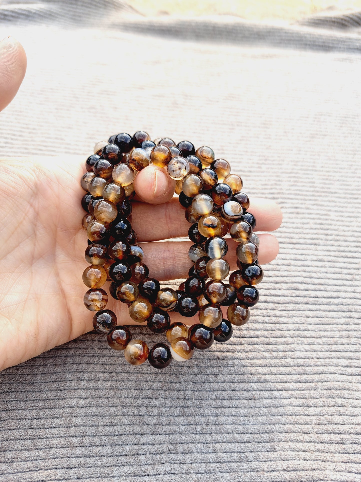 Coffee agate bracelet