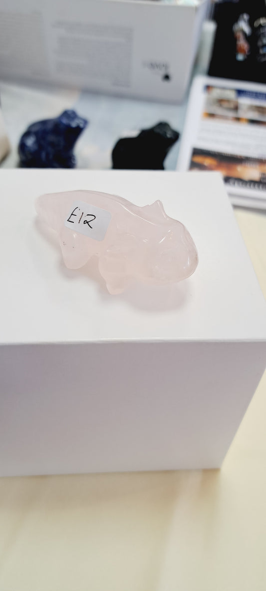 Rose quartz xolotl