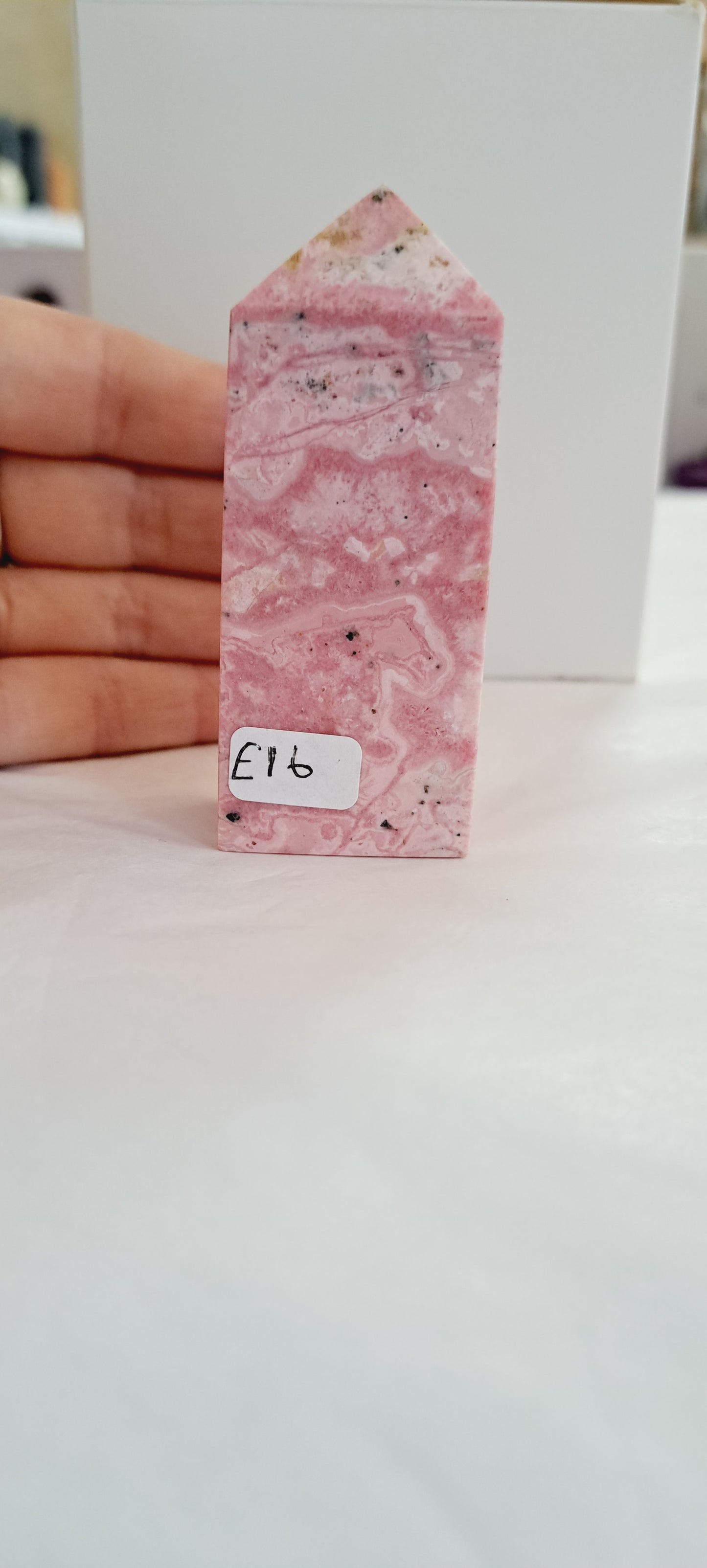 Peruvian rhodonite tower