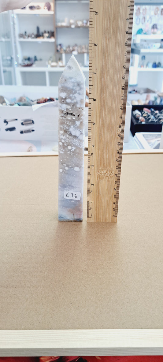 Light blue orbicular jasper