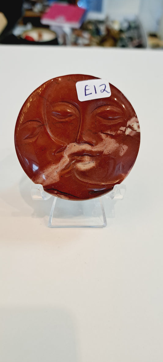 Red jasper moonface
