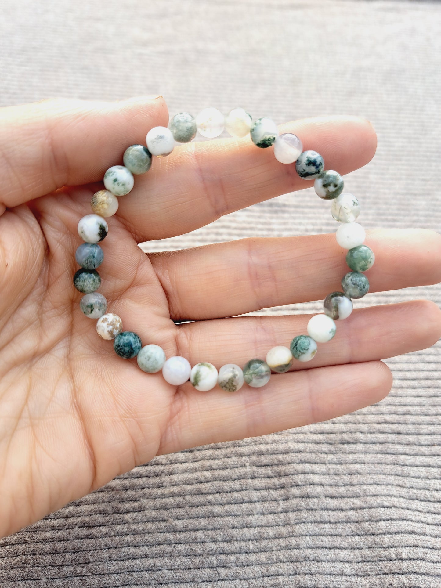 Moss agate bracelet