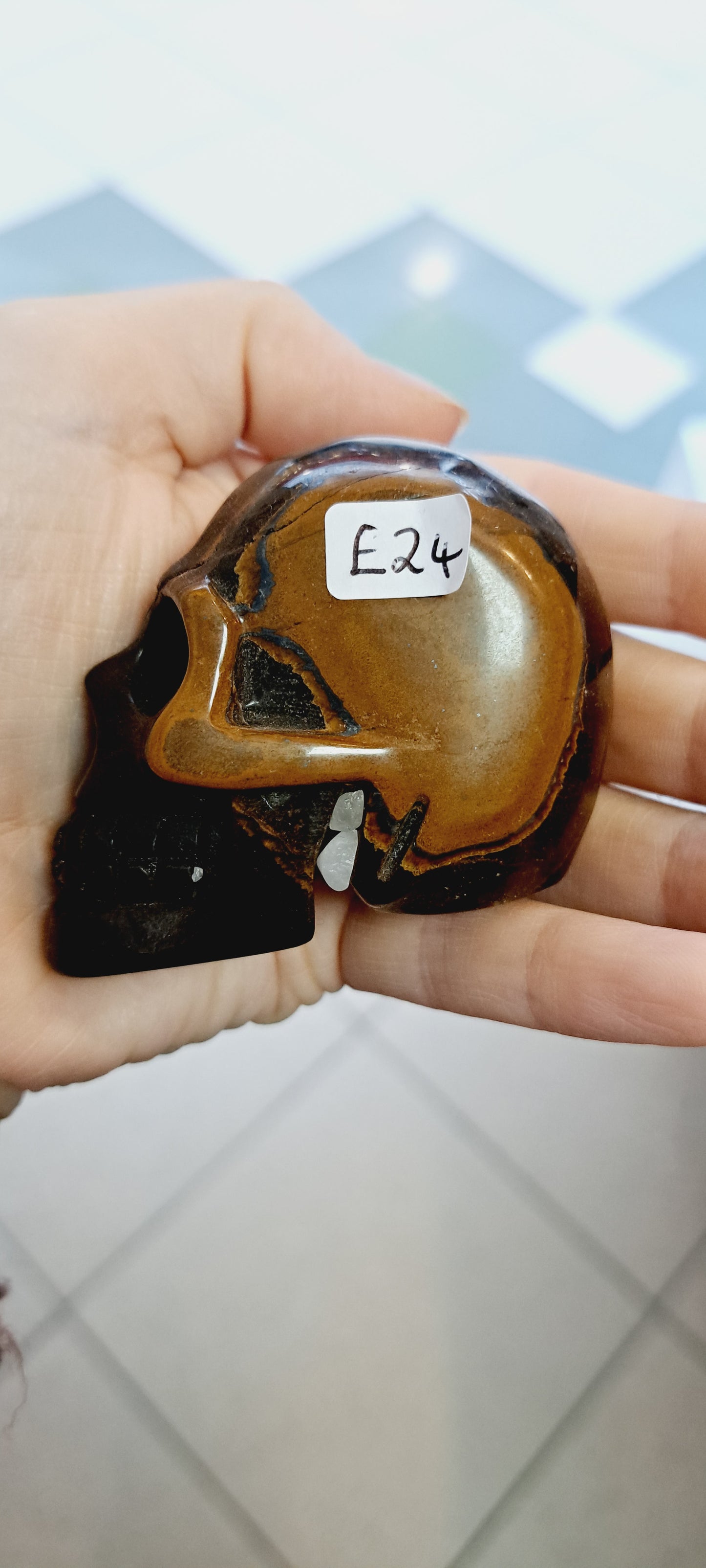 Tigers eye skull
