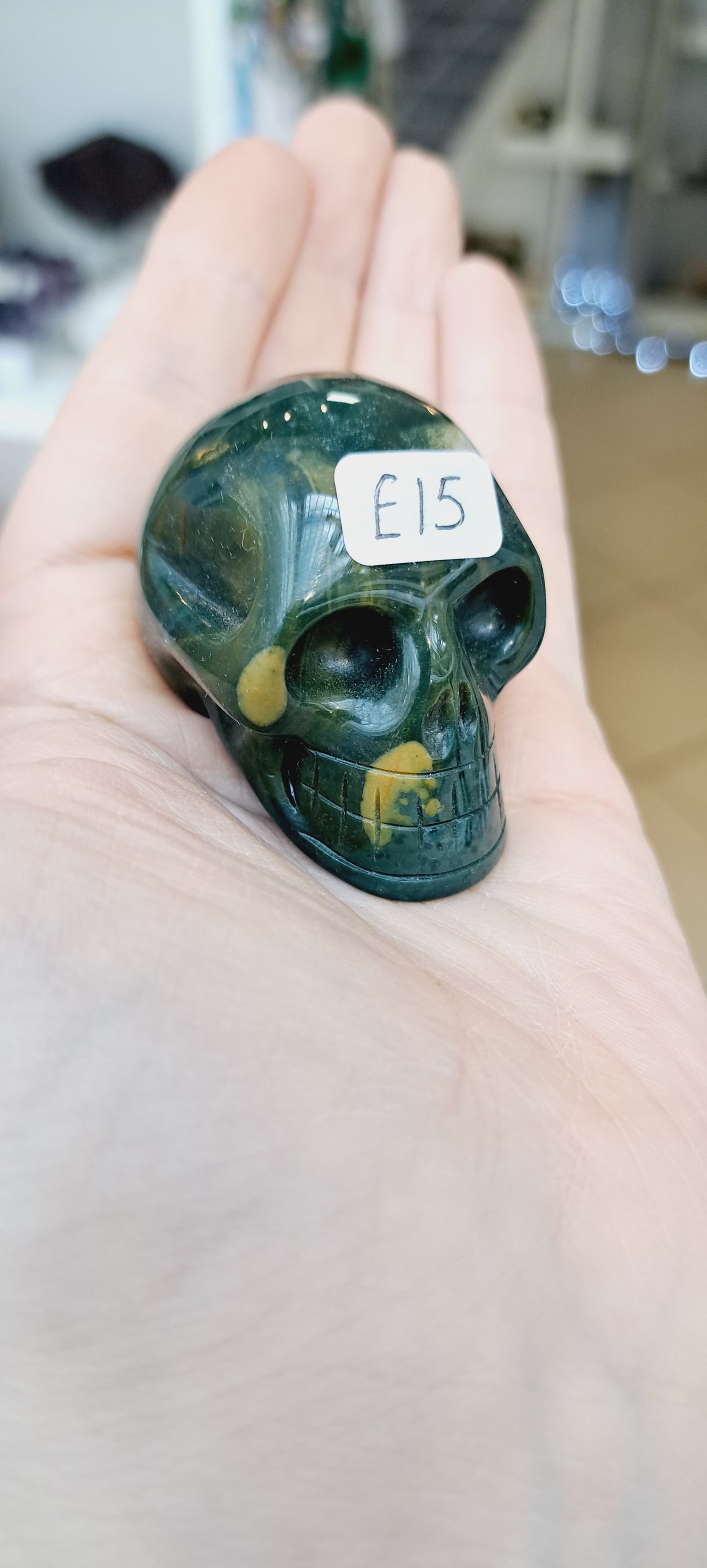 Indian agate skull