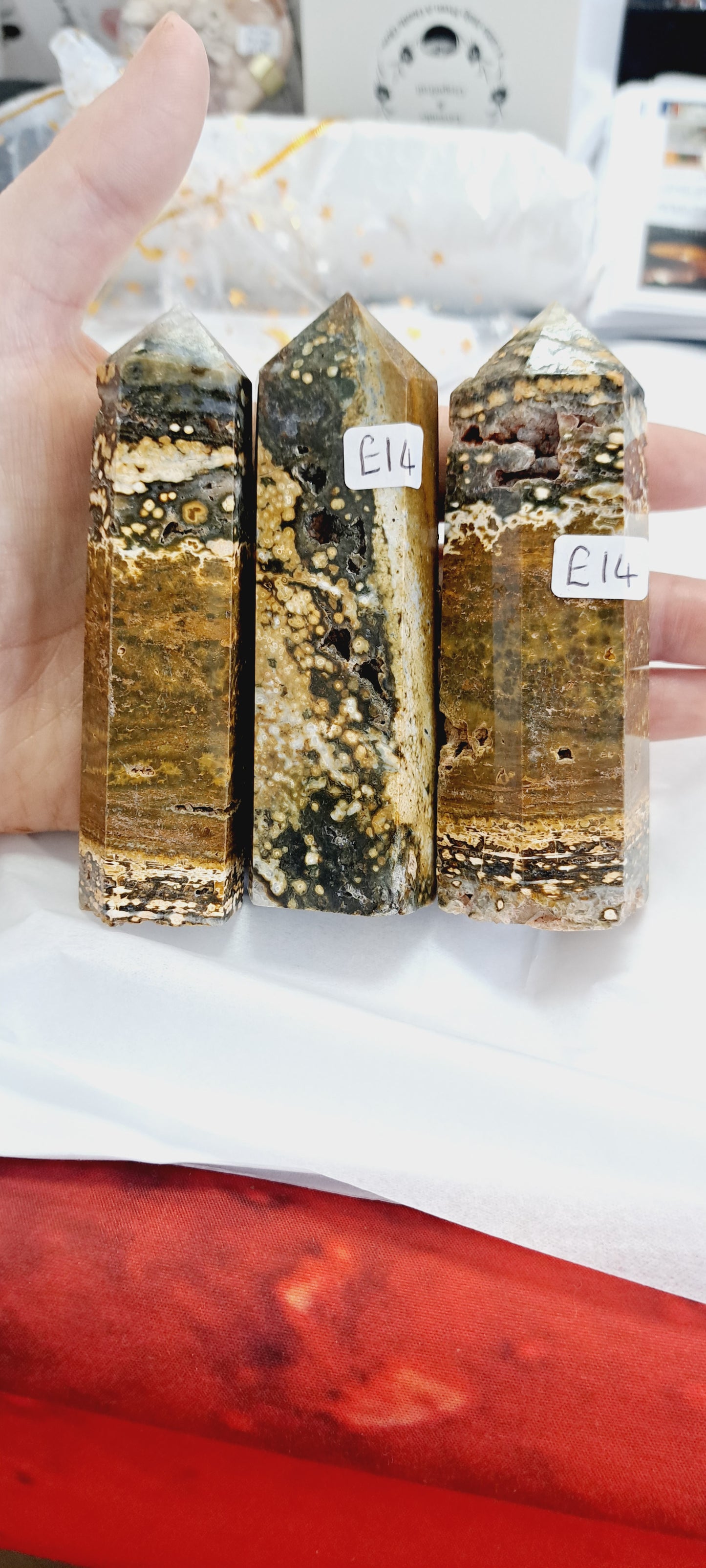 Orbicular jasper tower