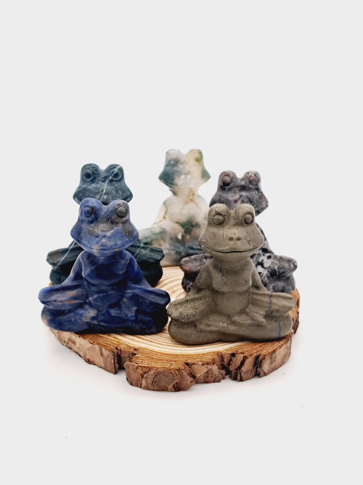Sodalite yoga frog