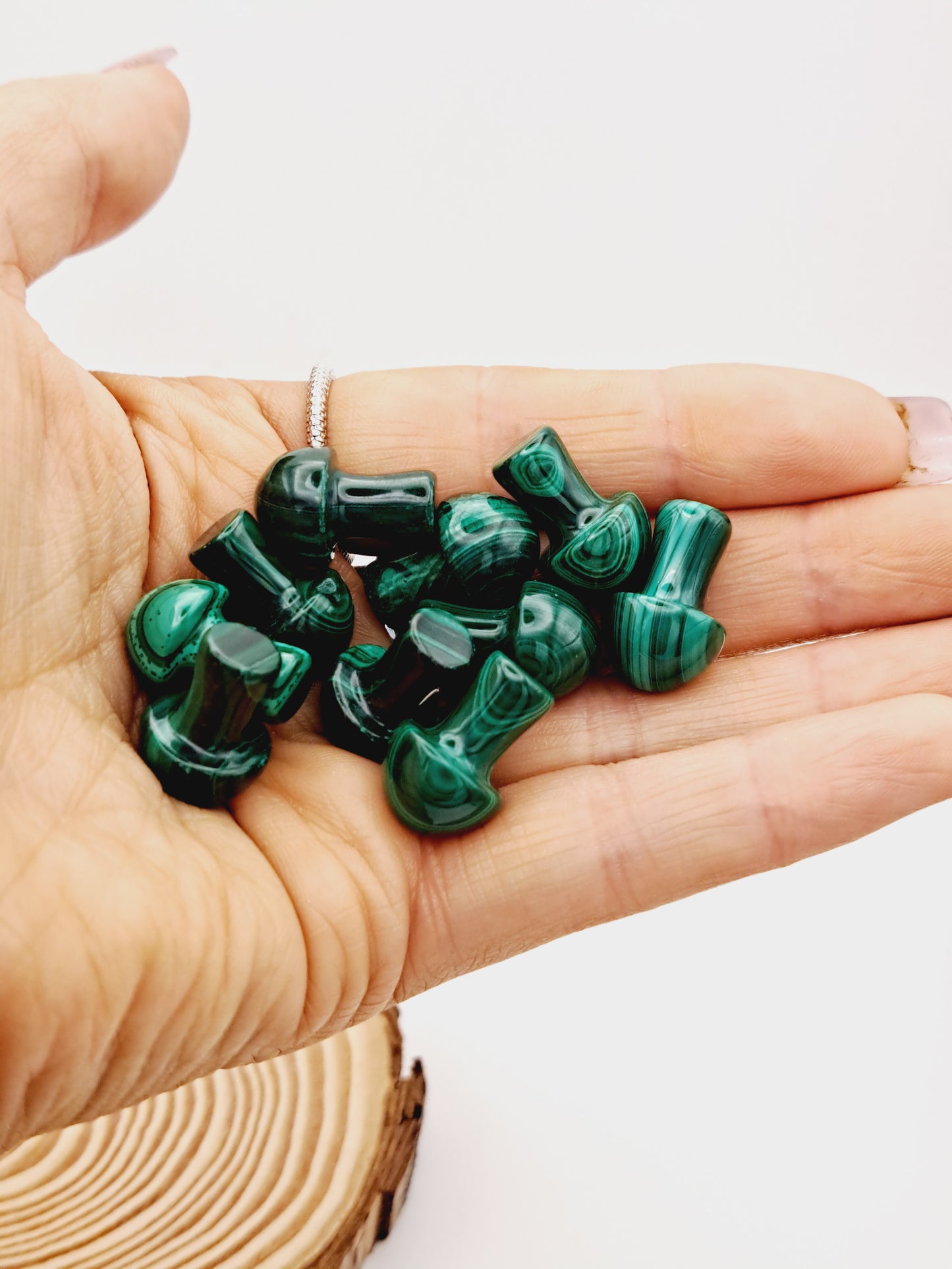 Malachite mini mushroom