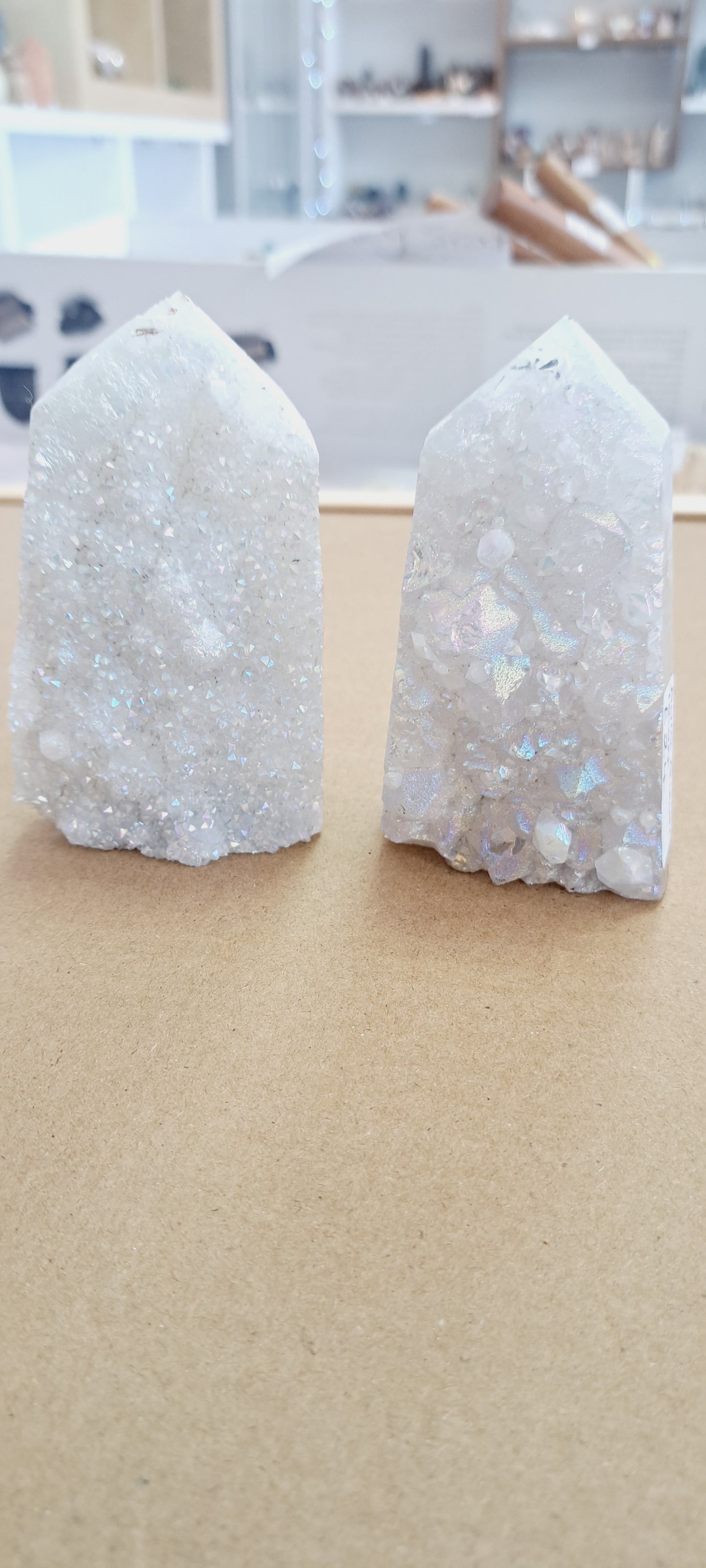Druzy Aura quartz tower