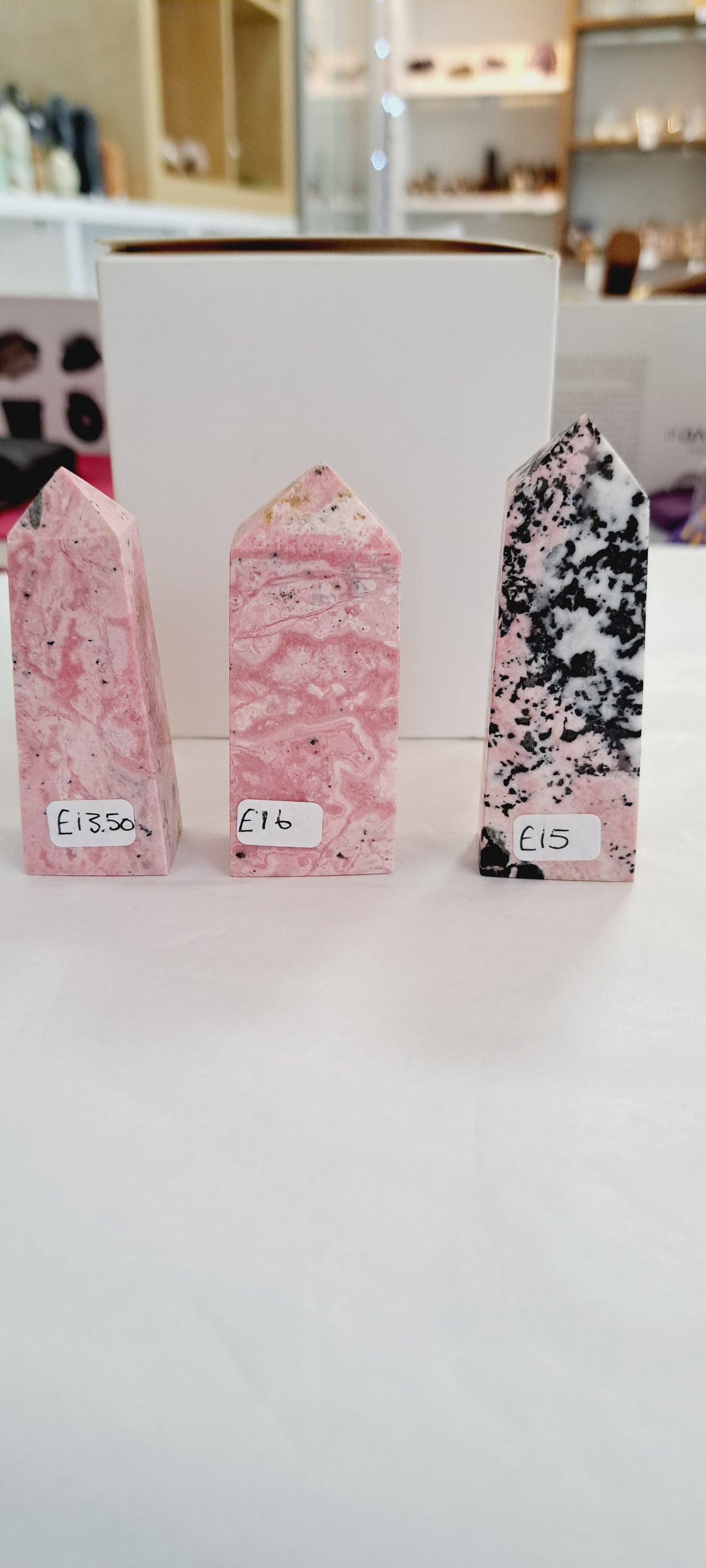 Peruvian rhodonite tower