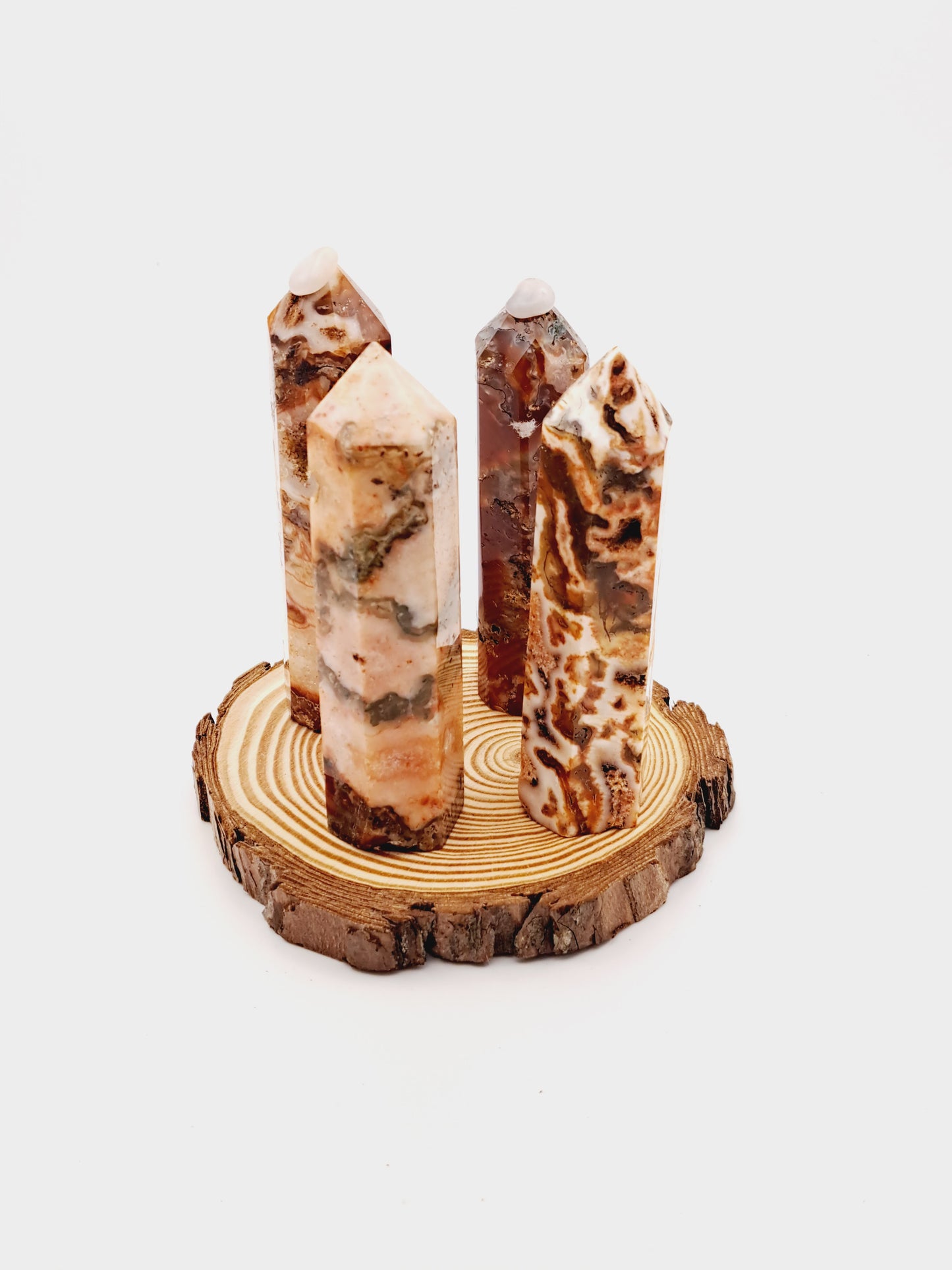 Carnelian & quartz tower