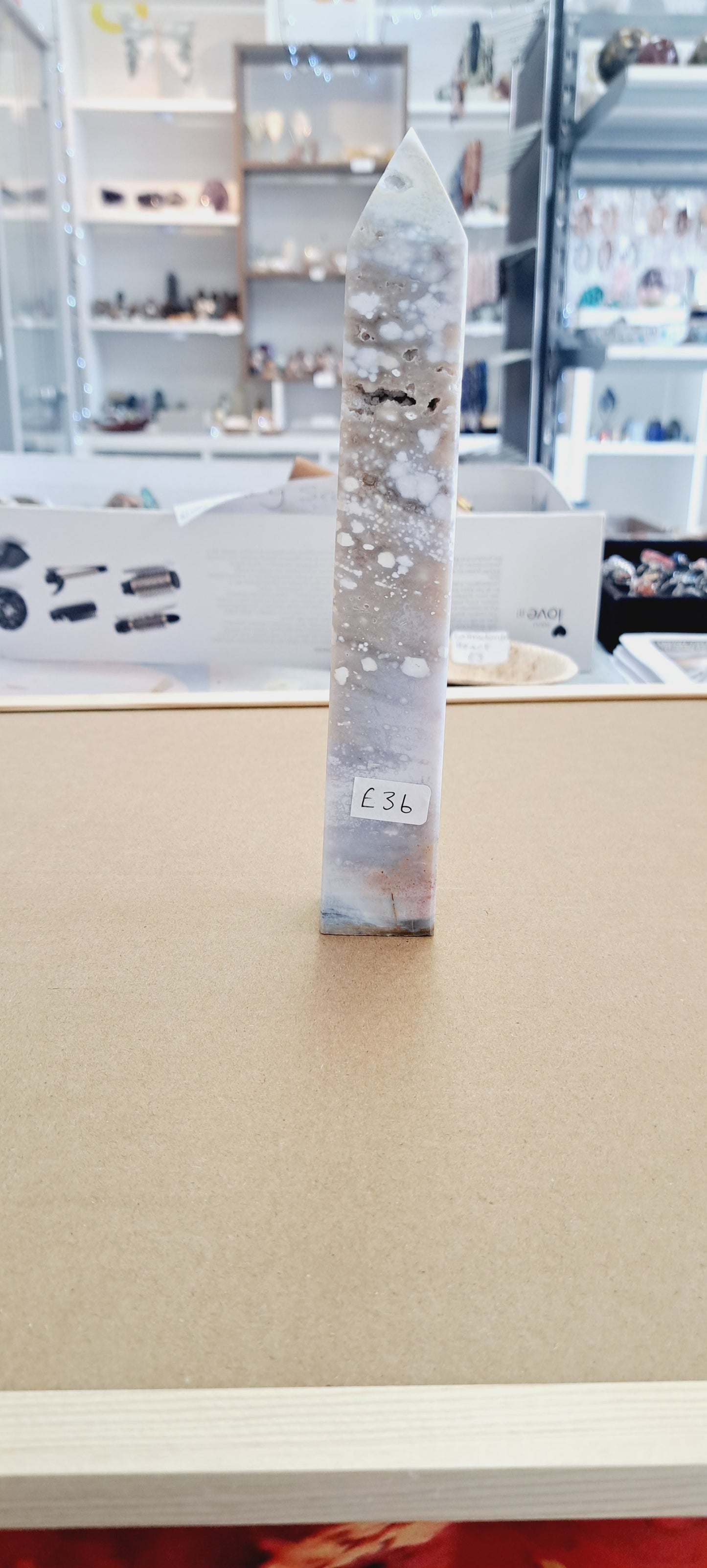 Light blue orbicular jasper