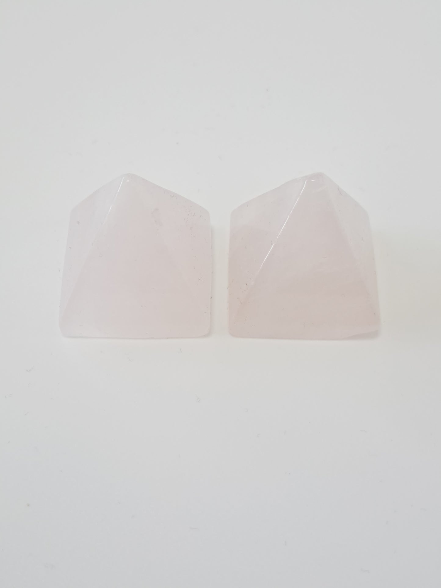 Rose quartz pyramid