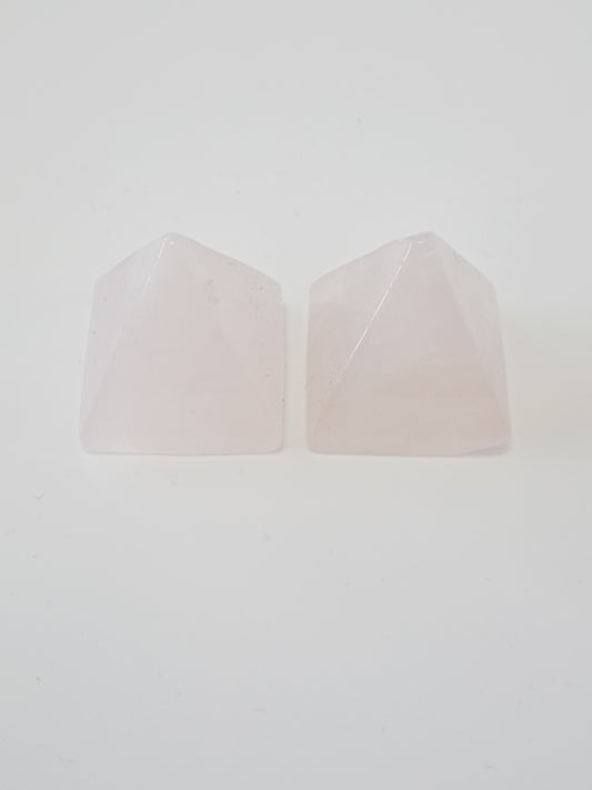 Rose quartz pyramid