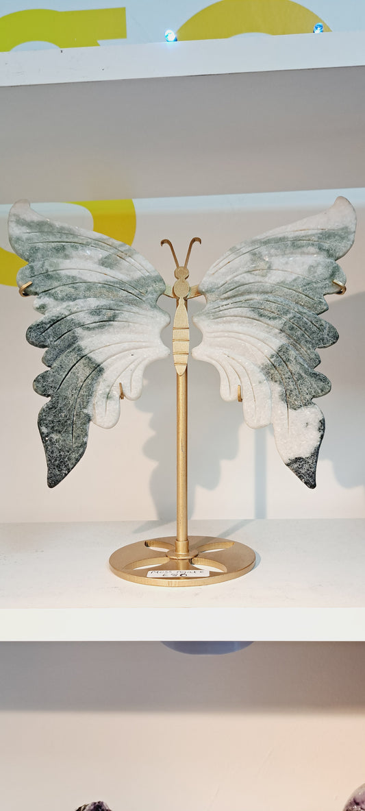 Large moss agate butterfly wings