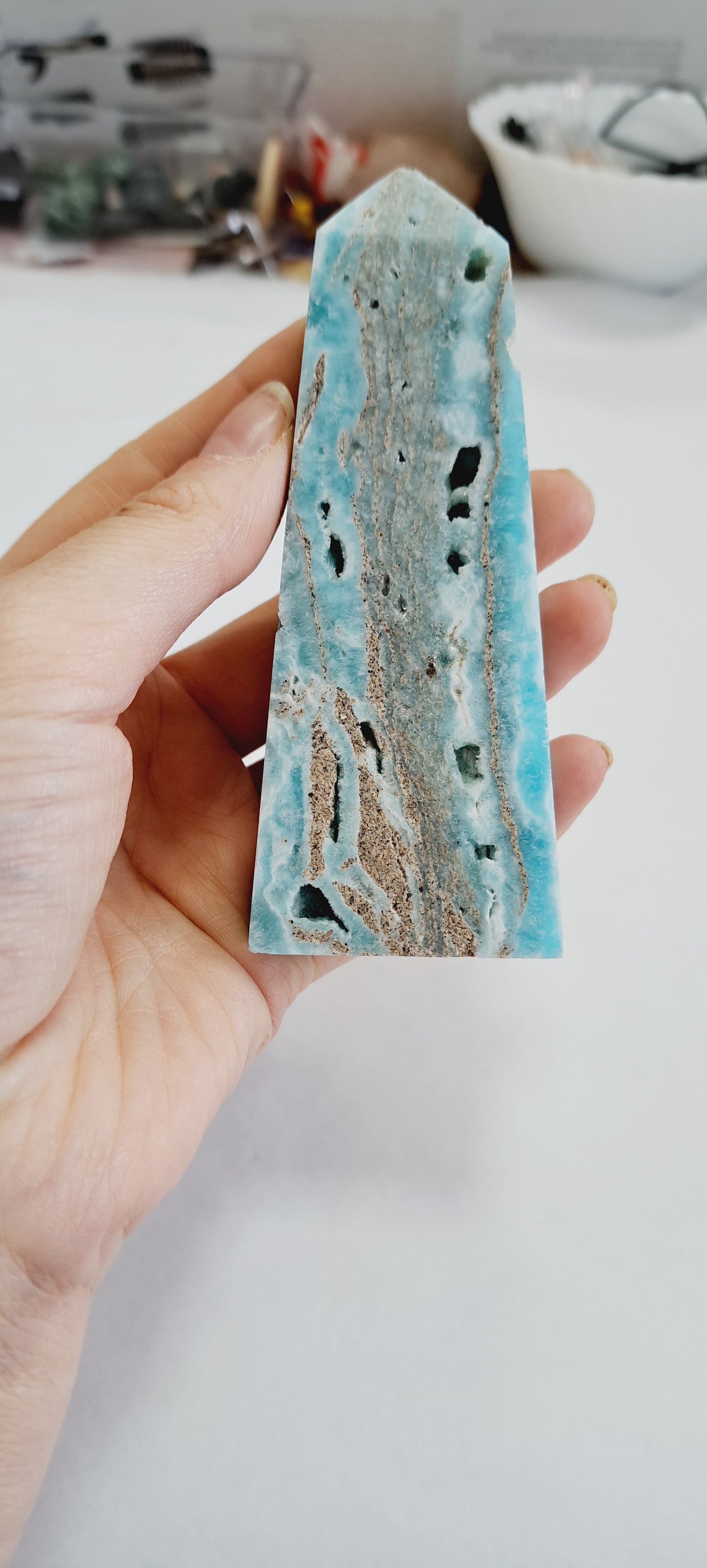 Hemimorphite tower
