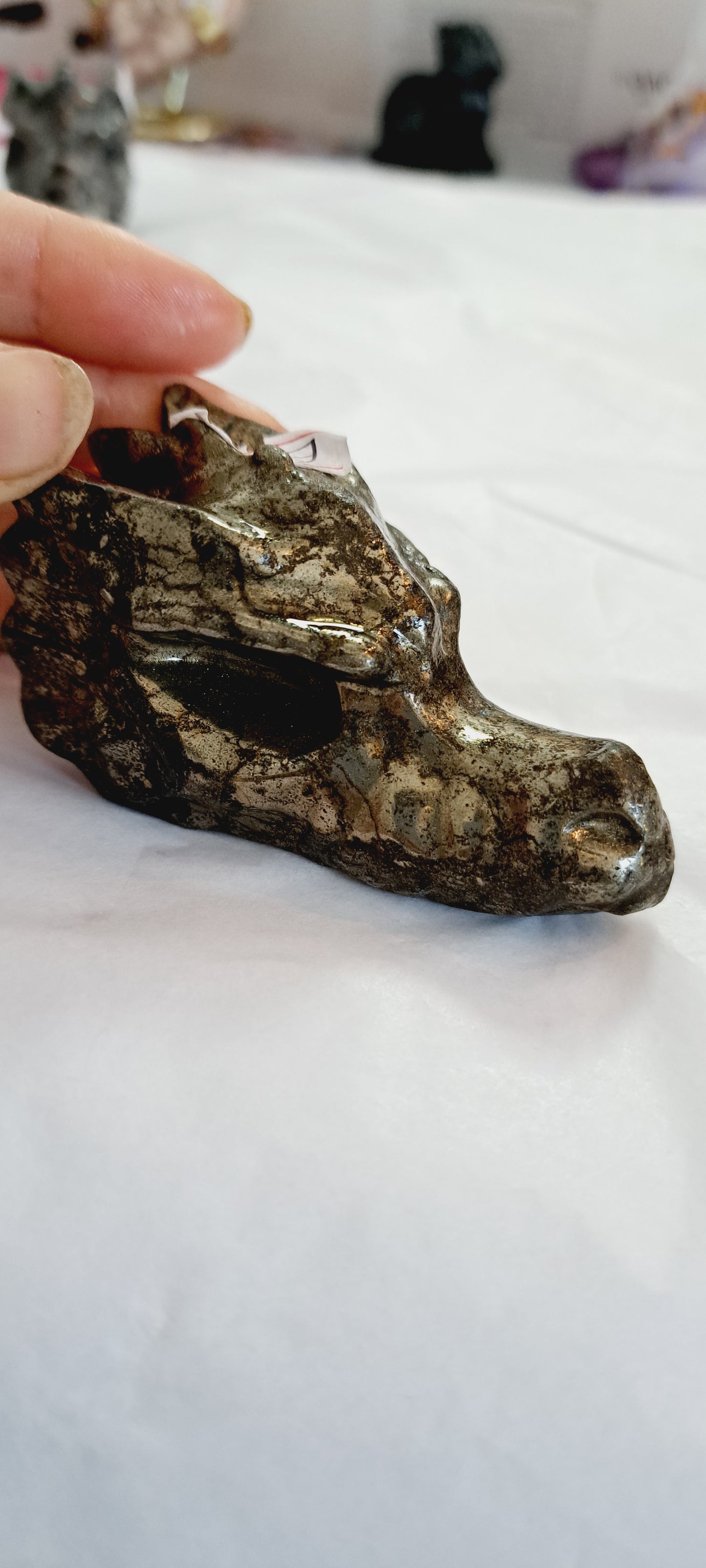Pyrite dragon head