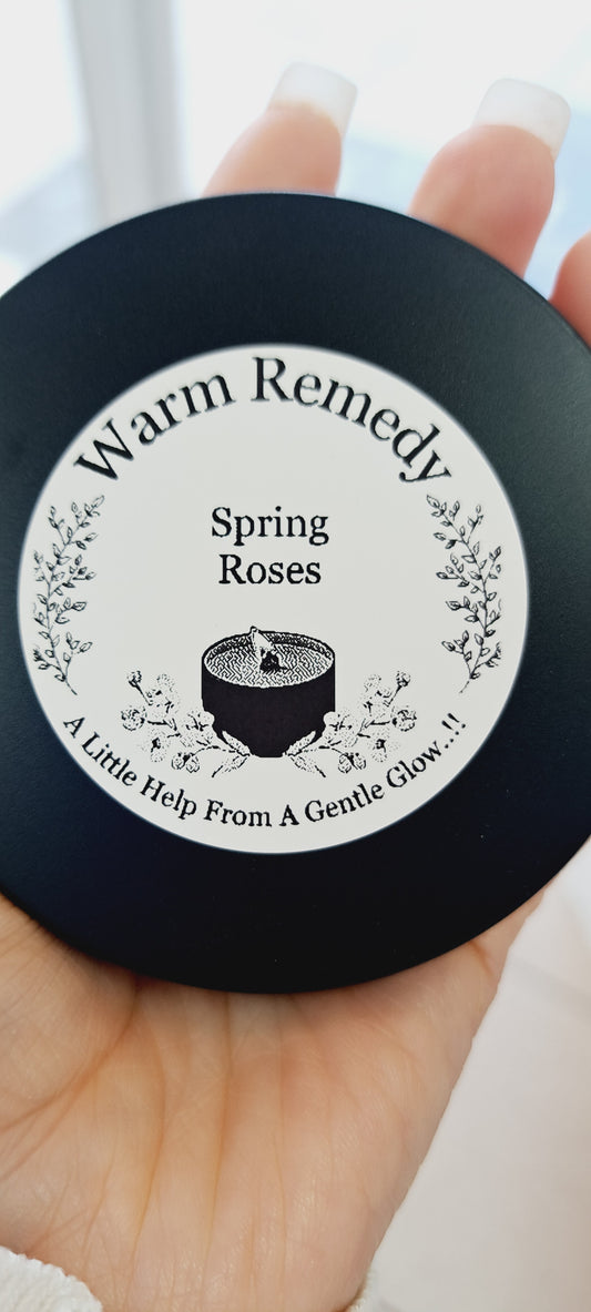 Spring roses soy candle