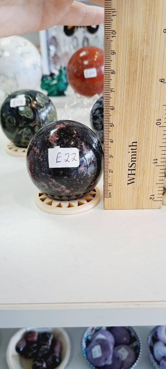Rhodonite sphere