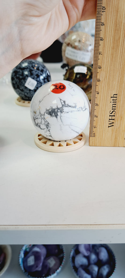 Howlite sphere