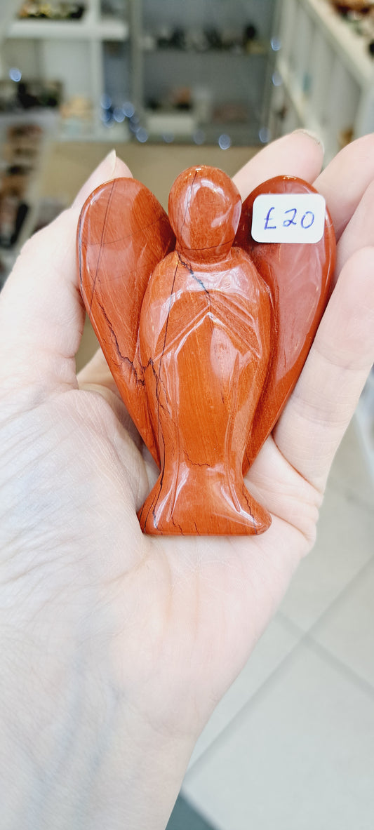 Red jasper angel