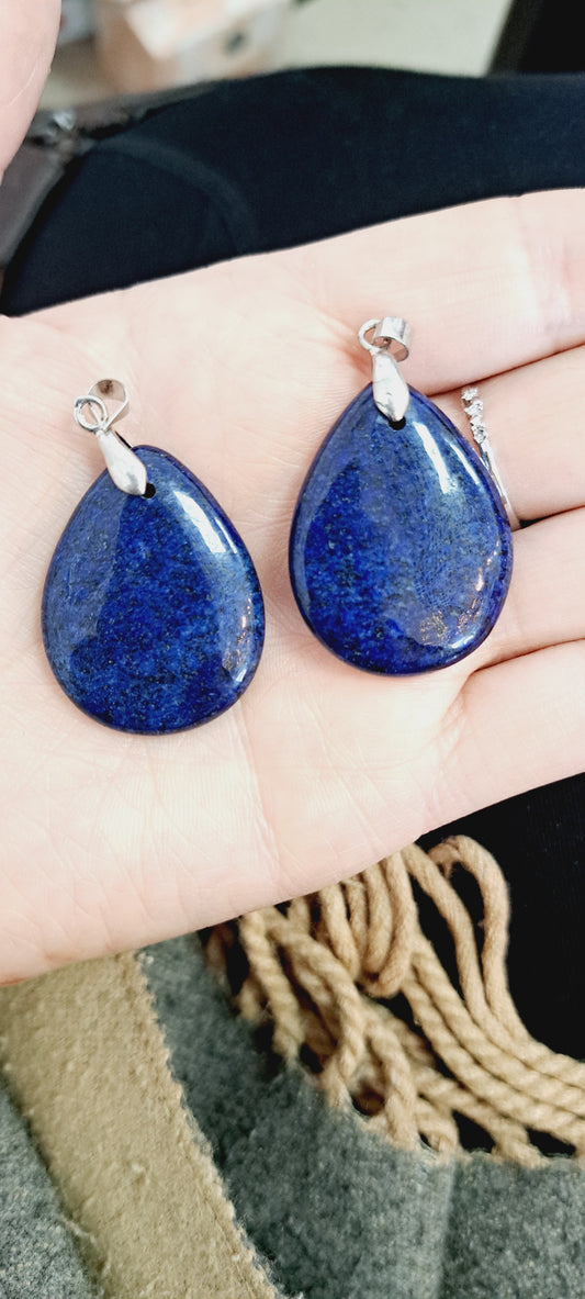 Lapis Lazuli teardrop pendant