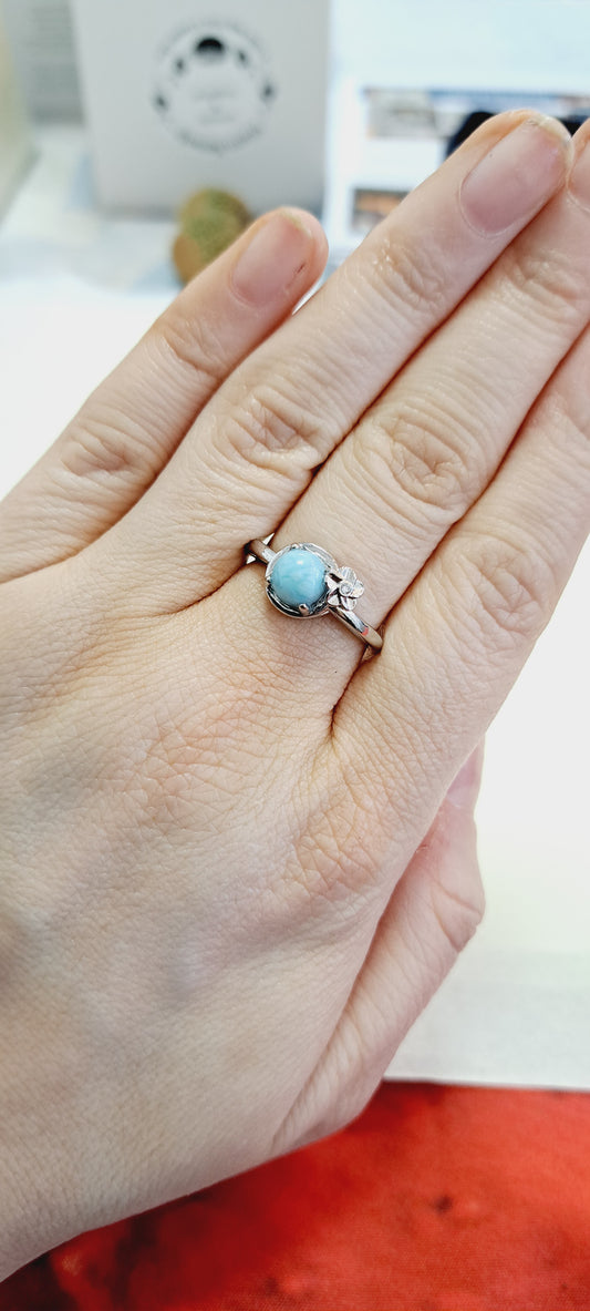 Larimar adjustable ring