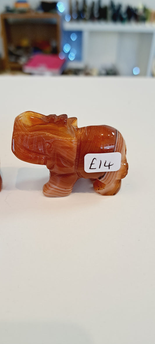 Carnelian elephant