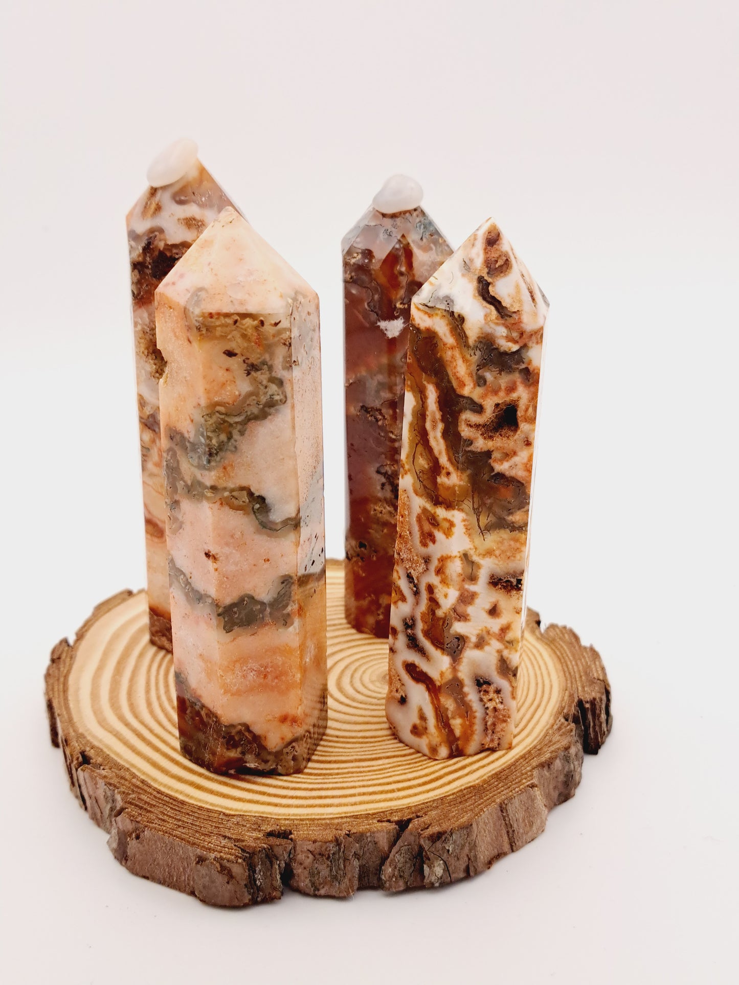 Carnelian & quartz tower