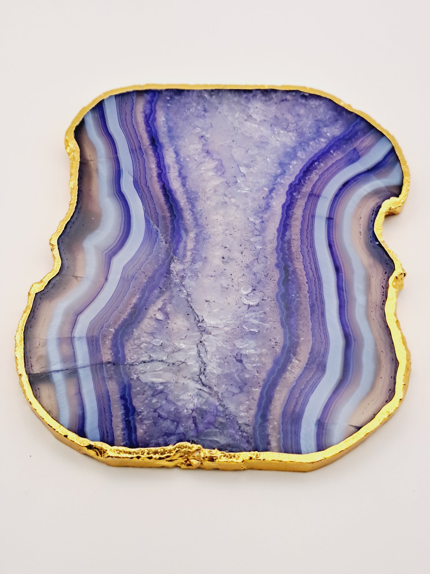 Purple agate coaster