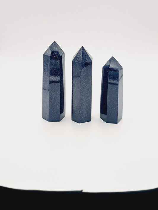 Blue goldstone tower