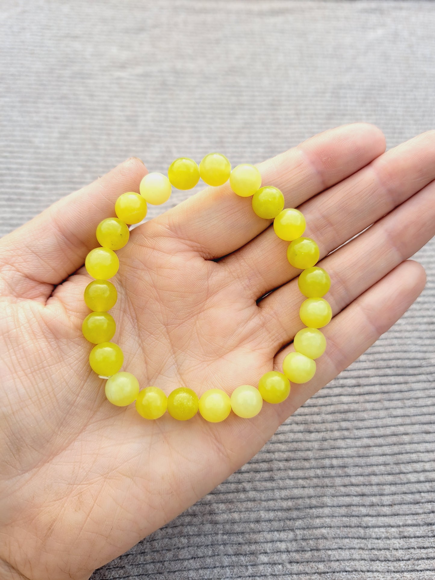 Lemon jade bracelet