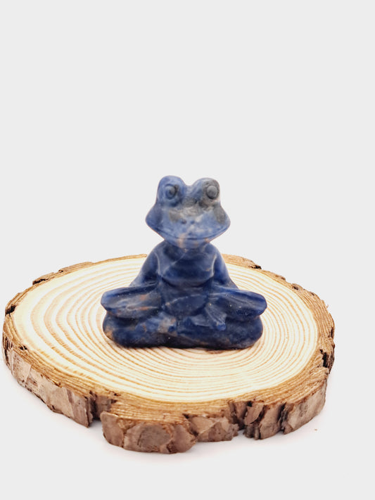 Sodalite yoga frog