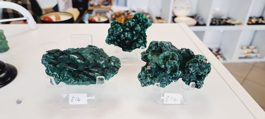 Raw velvet malachite