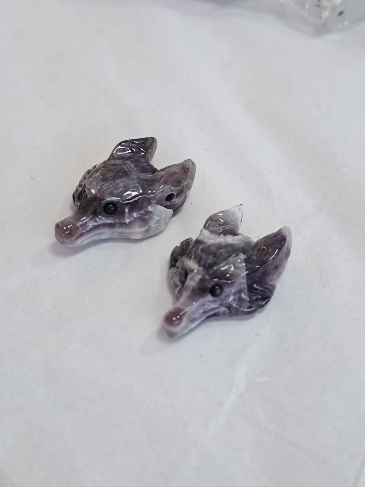 Drama amethyst fox head